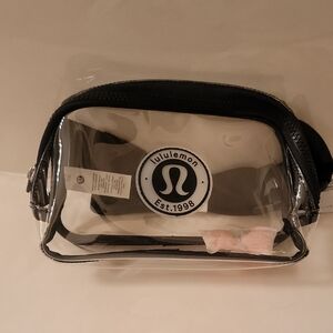 Lululemon Transparent Crossbody Bag with Black Accents